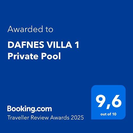 Dafnes Villa 1 Private Pool Perivolos  Exterior foto